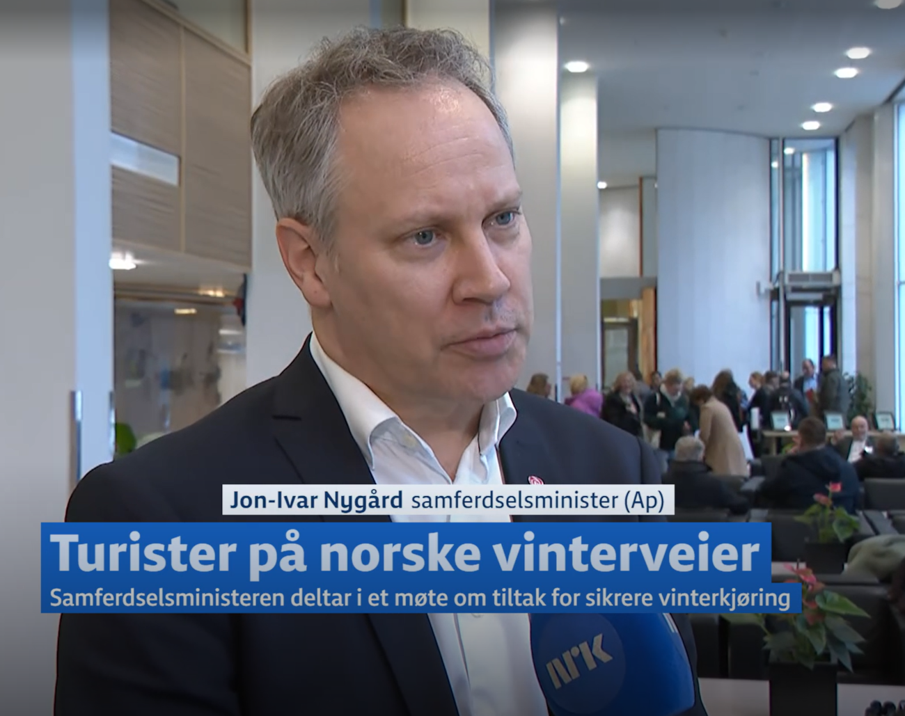 Bilde fra NRK sin TV-reportasje om møtet