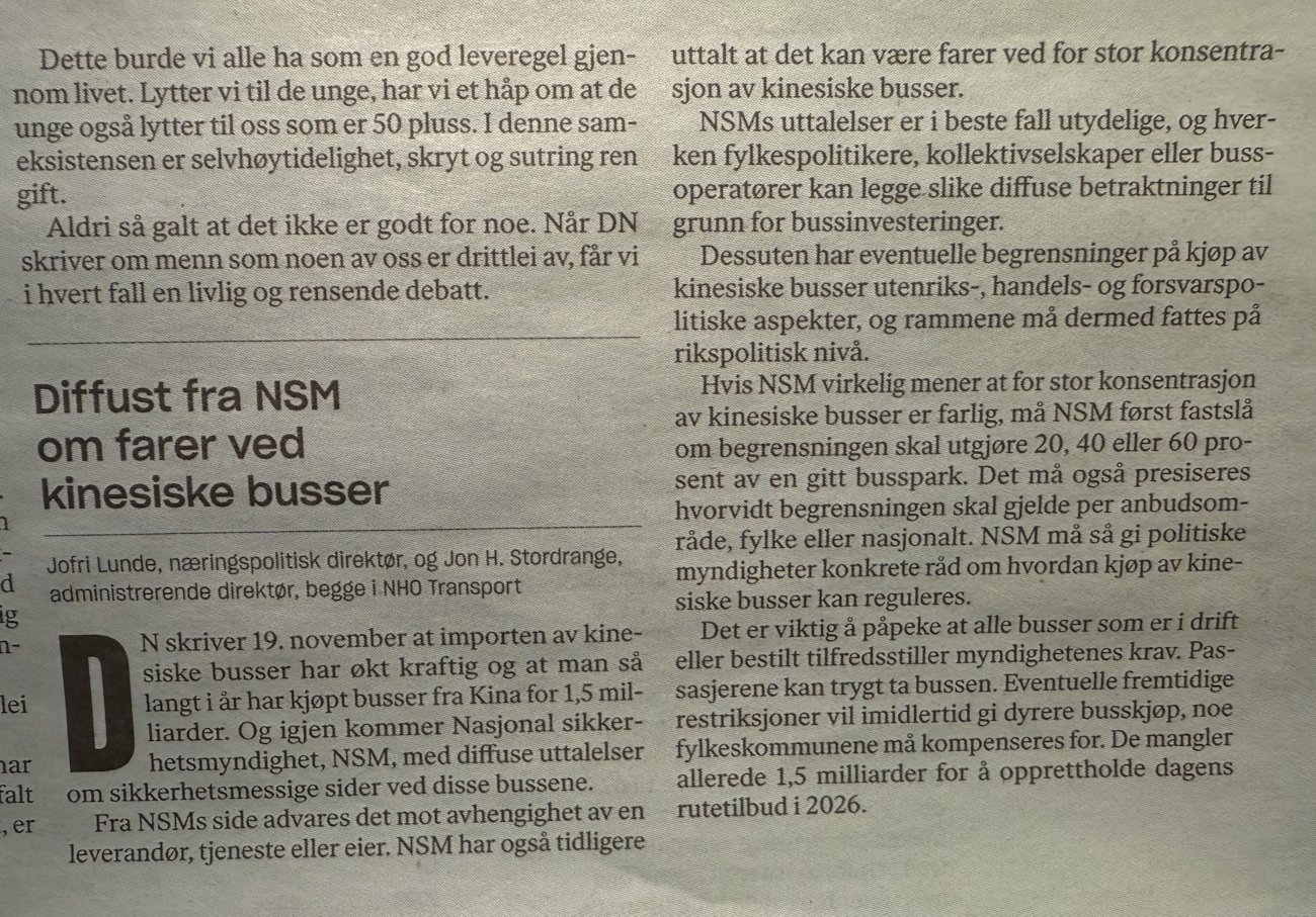 Bildet viser et stykke av en avisside