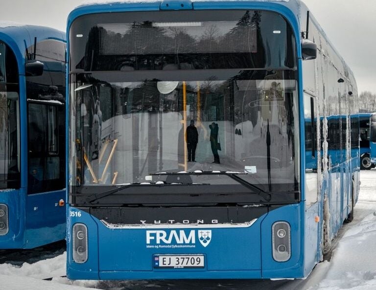 Bilde av en kinesisk buss av merke Yutong